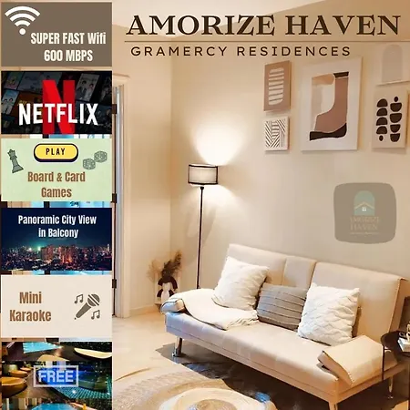Gramercy Residences Cozy 1Br Suite With 600Mbps & Free Amenities City View